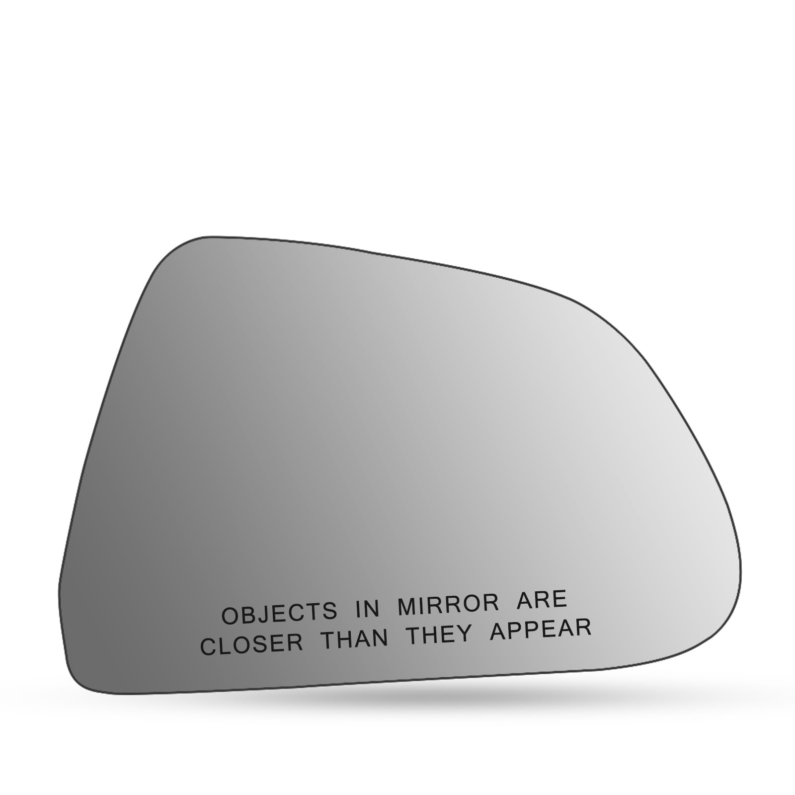 Heyokoo passenger mirror front view showing exact fit for Model 3 and improved visibility