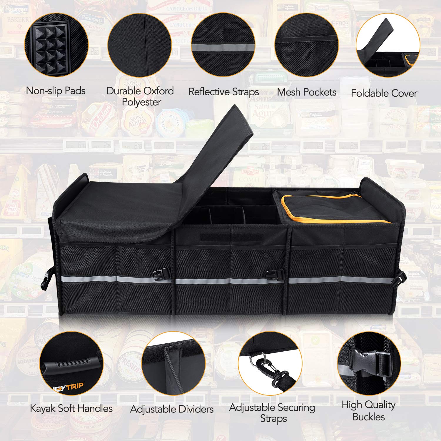 HEYTRIP comfortable kayak-style carry handles held by hand showing ease of transport benefit