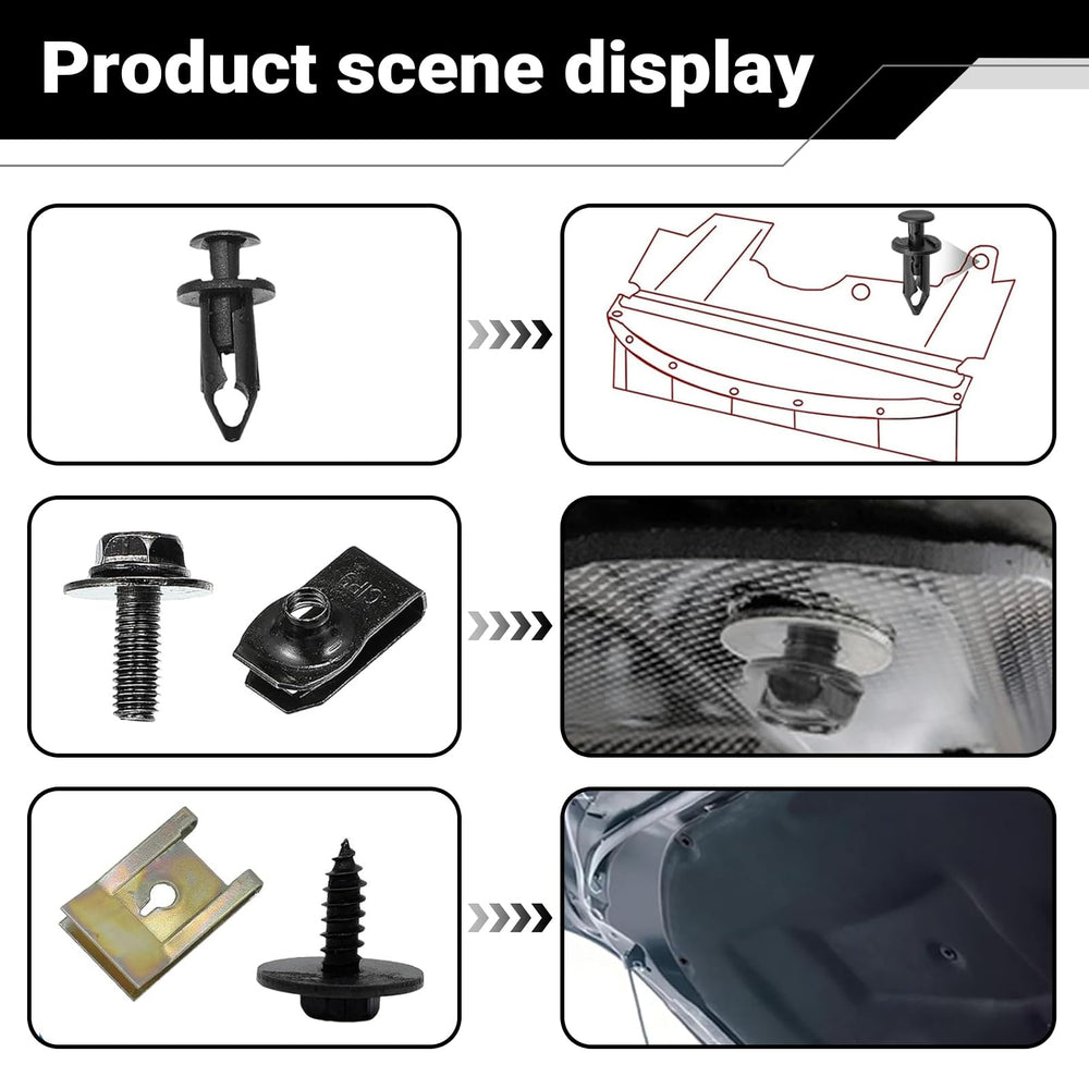 Heyzidu plastic clip detail showing flexible edge that dampens vibration and prevents rattles