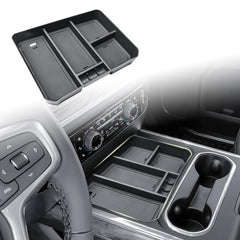 HGWEI front view of organizer showing clean matte finish and fit benefits