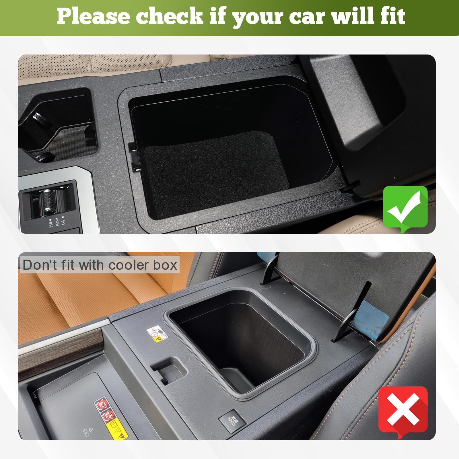 HGWEI lower compartment open with bulk items stored for hidden storage benefit