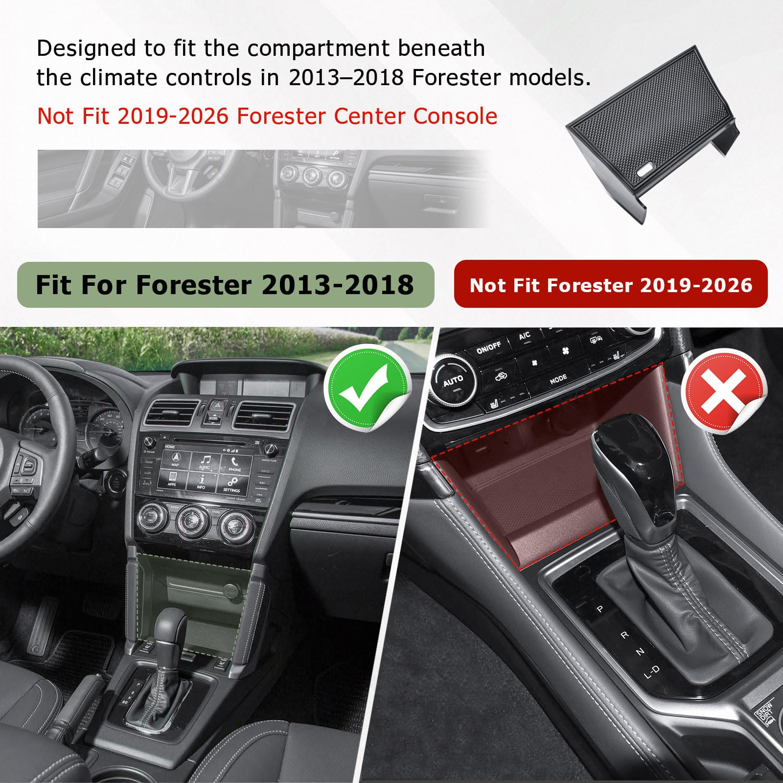 HGWEI lower compartment displaying room for keys and small gadgets