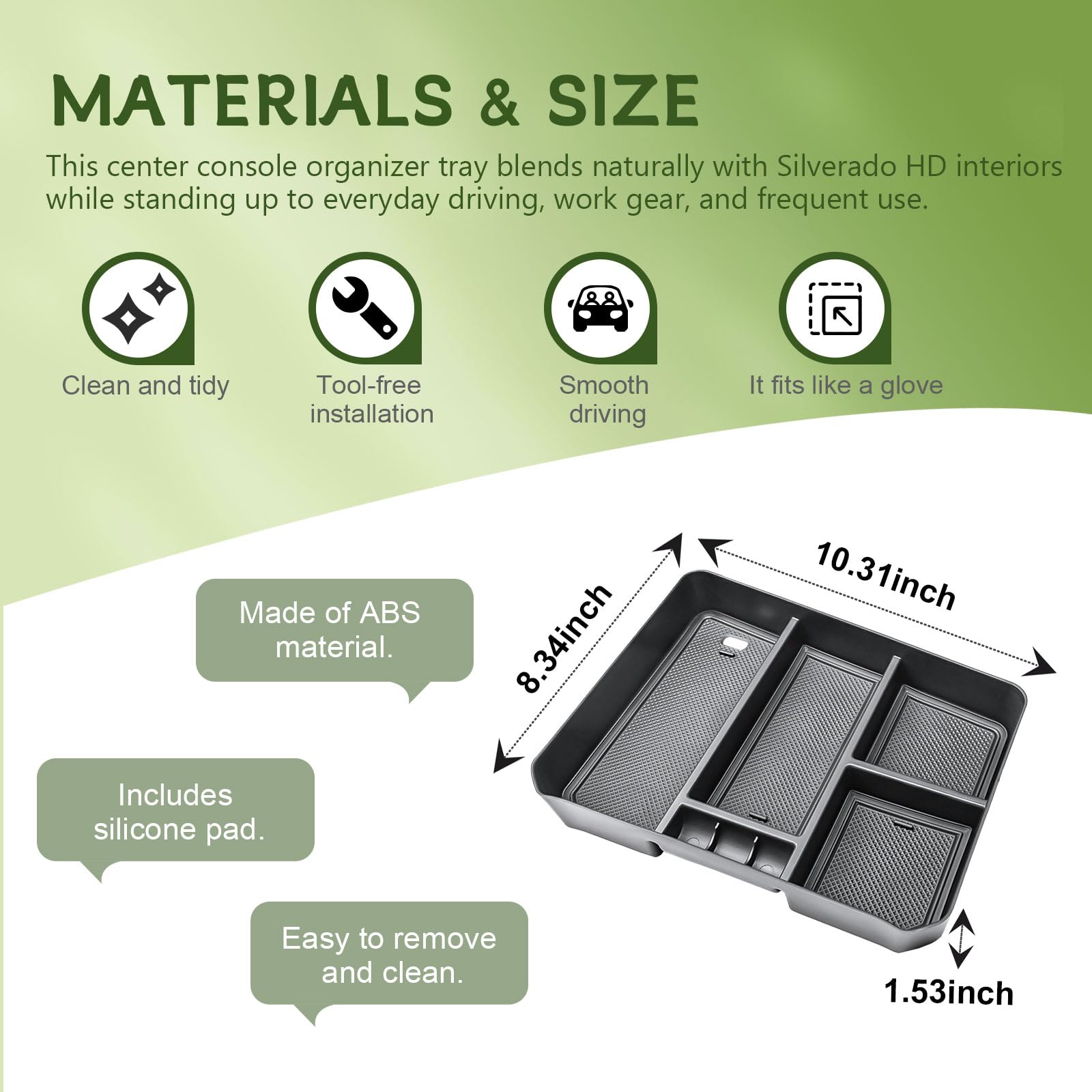 HGWEI organizer beside a hand for scale showing compact, practical size