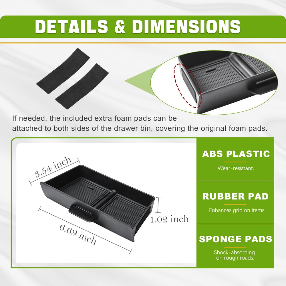 HGWEI tray holding coins cables and pens for clutter-free console
