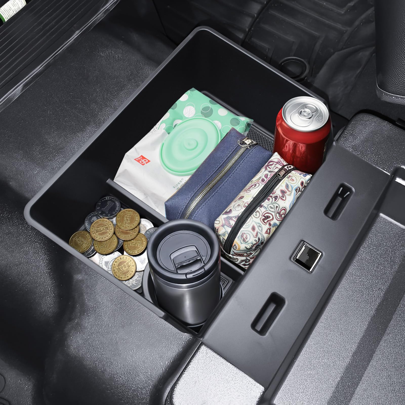 HGWEI lifestyle interior shot in Ford pickup illustrating neat cabin and easy access