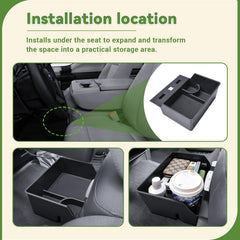 HGWEI open compartments with phone wallet and keys showing organized accessibility