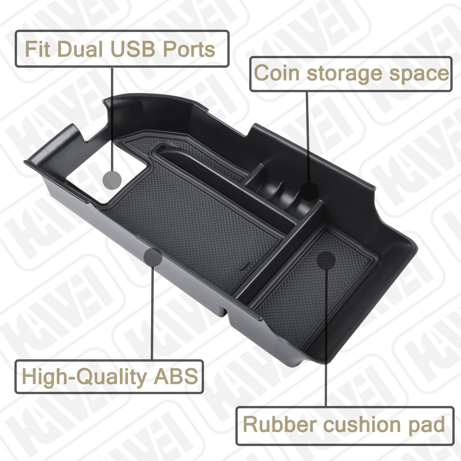 HGWEI side profile depth comparison highlighting upper tray and lower space