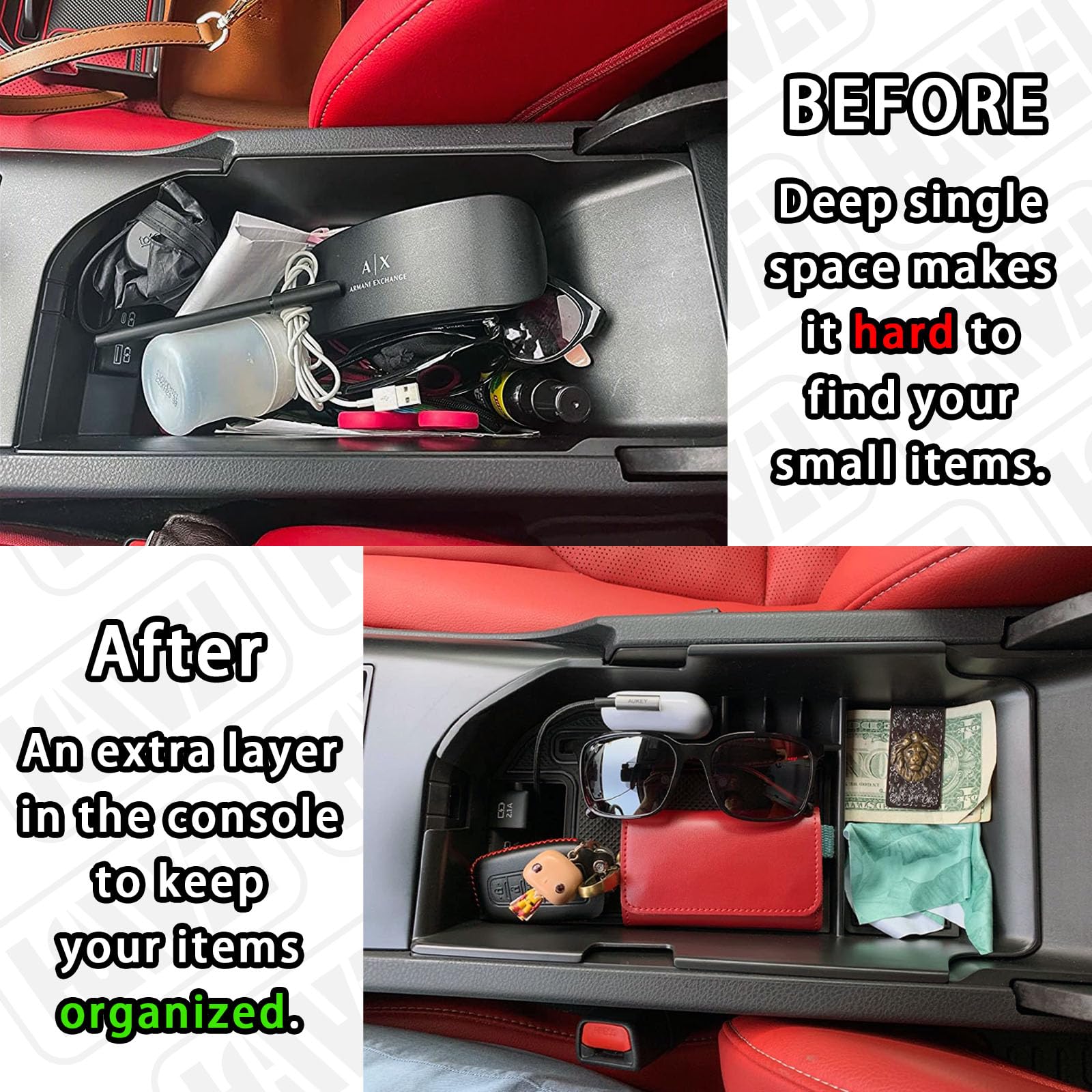 HGWEI silicone mats detail cushion items and prevent rattling during drives