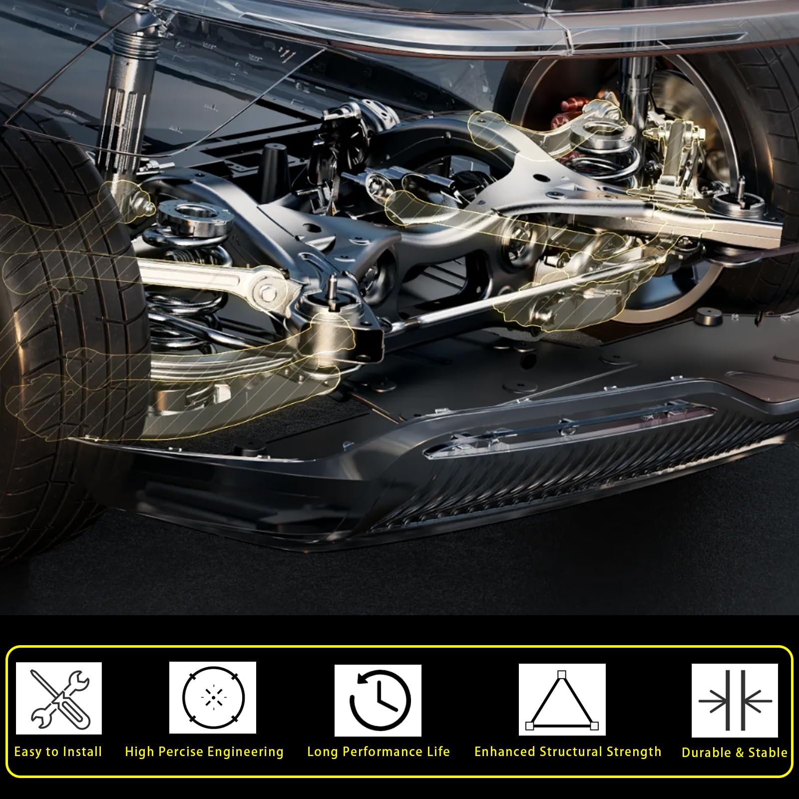 HHCM ball joints side-by-side left and right demonstrating matched fitment benefits