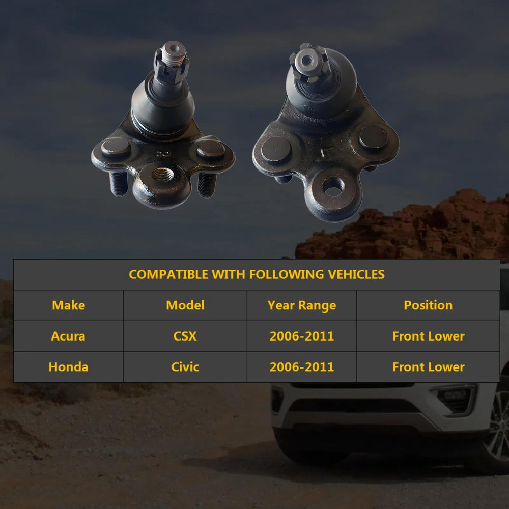HHCM front lower ball joint front-face detail highlighting durable housing and seal