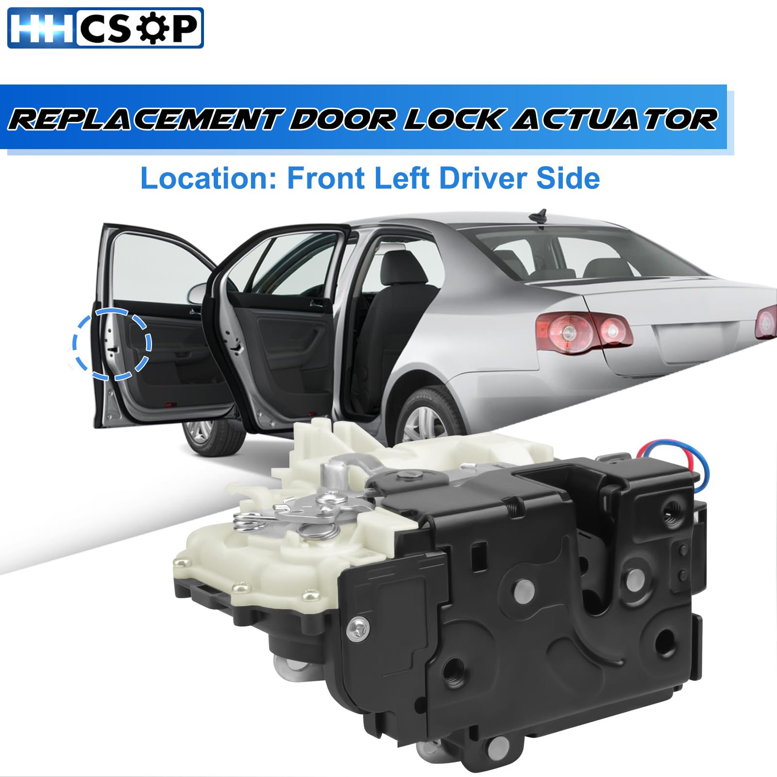 HHCSOP actuator side profile showing mounting points for easy replacement