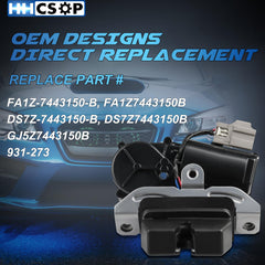 HHCSOP installed in vehicle trunk demonstrating restored latch function benefit