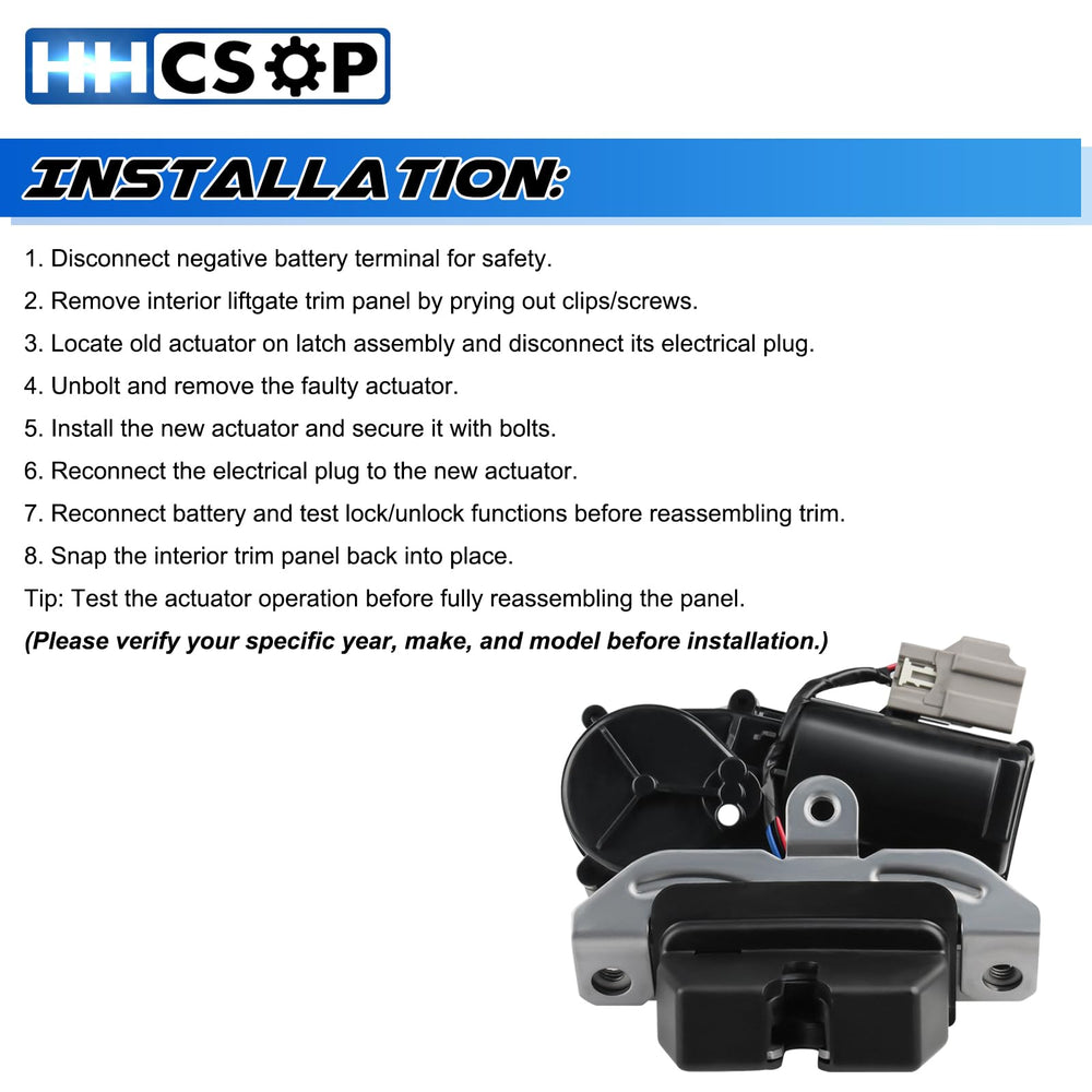HHCSOP lifestyle image of vehicle rear trunk open showing convenience benefit