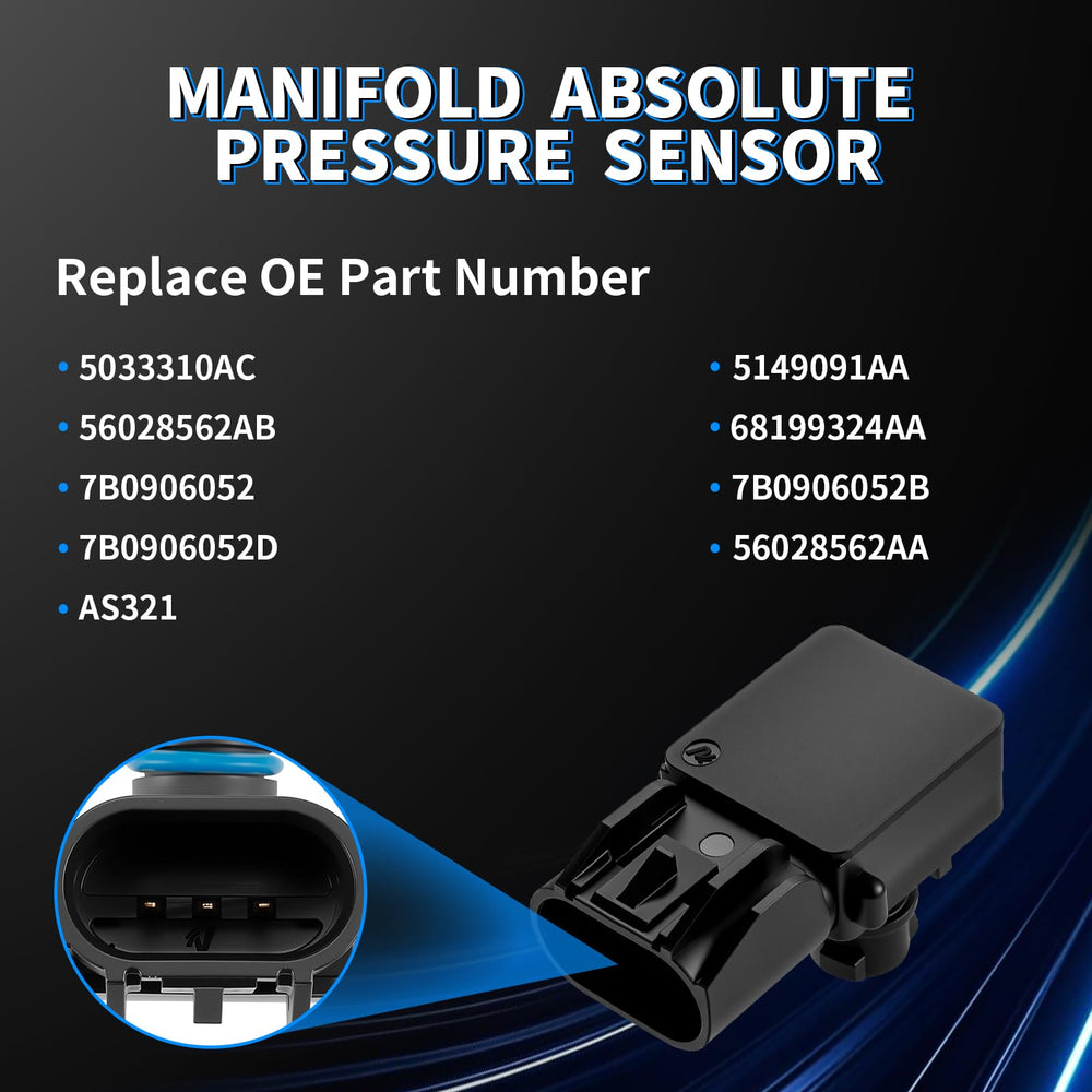 HHCSOP MAP sensor connector closeup with secure OE-style plug benefit