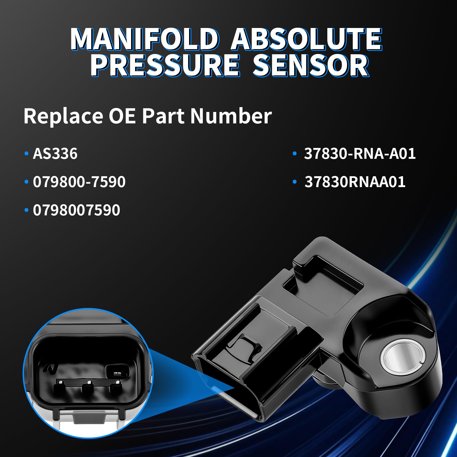 HHCSOP MAP sensor electrical connector detail ensuring plug-and-play replacement