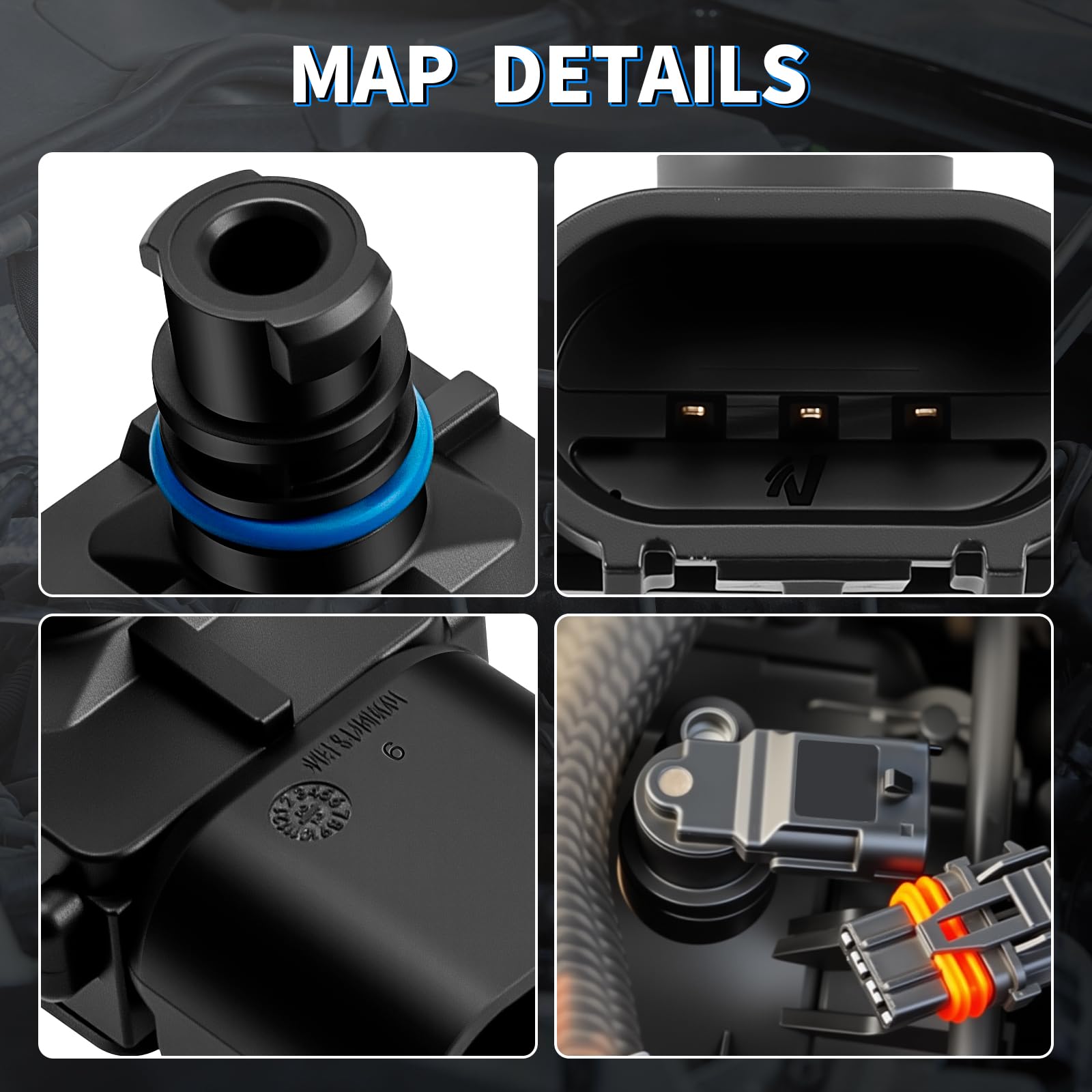 HHCSOP MAP sensor installed under hood restoring accurate readings