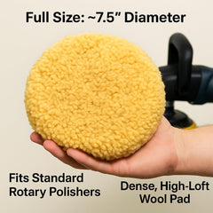 HI-BUFF pad edge profile detail highlighting durable construction and consistent pad height for control