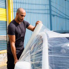 HI-TECH adhesive backing close-up demonstrating strong cling