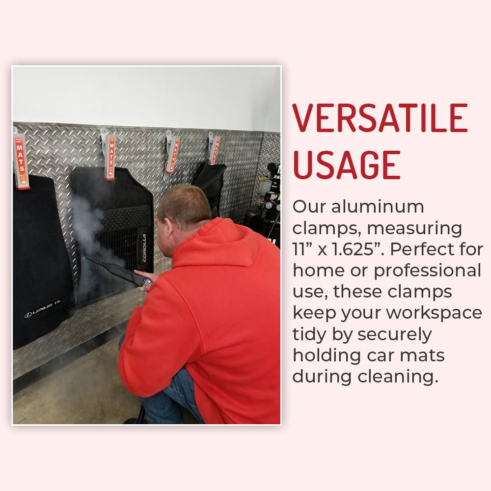 HI-TECH clamp holding rubber mat, ensures stable pressure-washing benefit