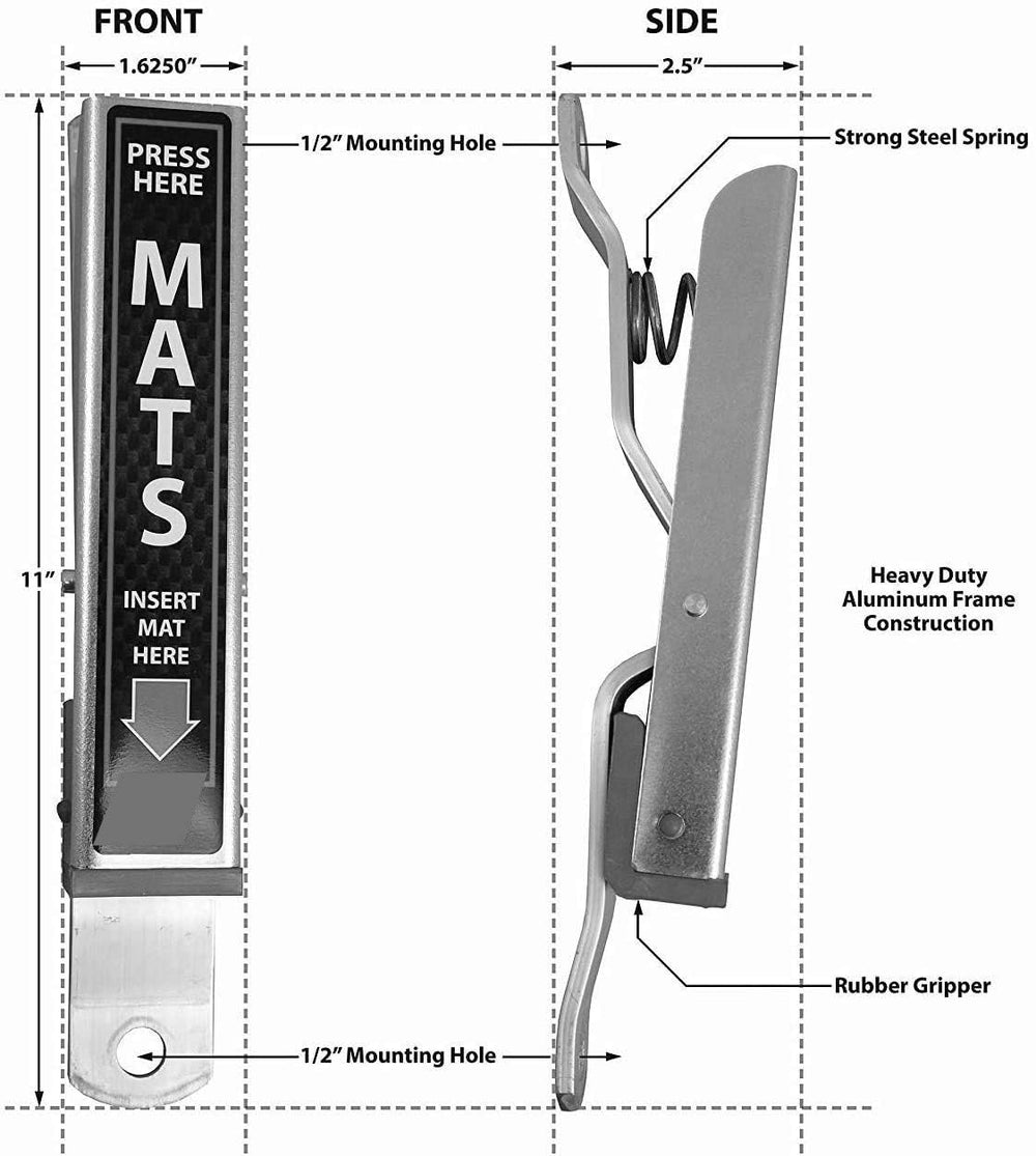HI-TECH size comparison with ruler, conveys compact 11-inch height benefit