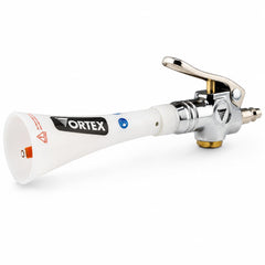 HI-TECH vortex front nozzle showing cone shape for faster area coverage