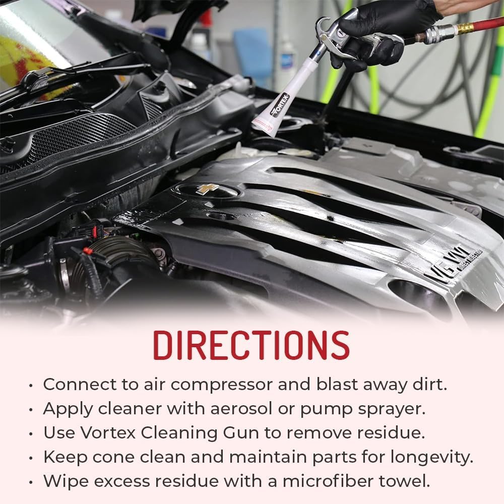 HI-TECH vortex cleaning dashboard vents to remove dust quickly