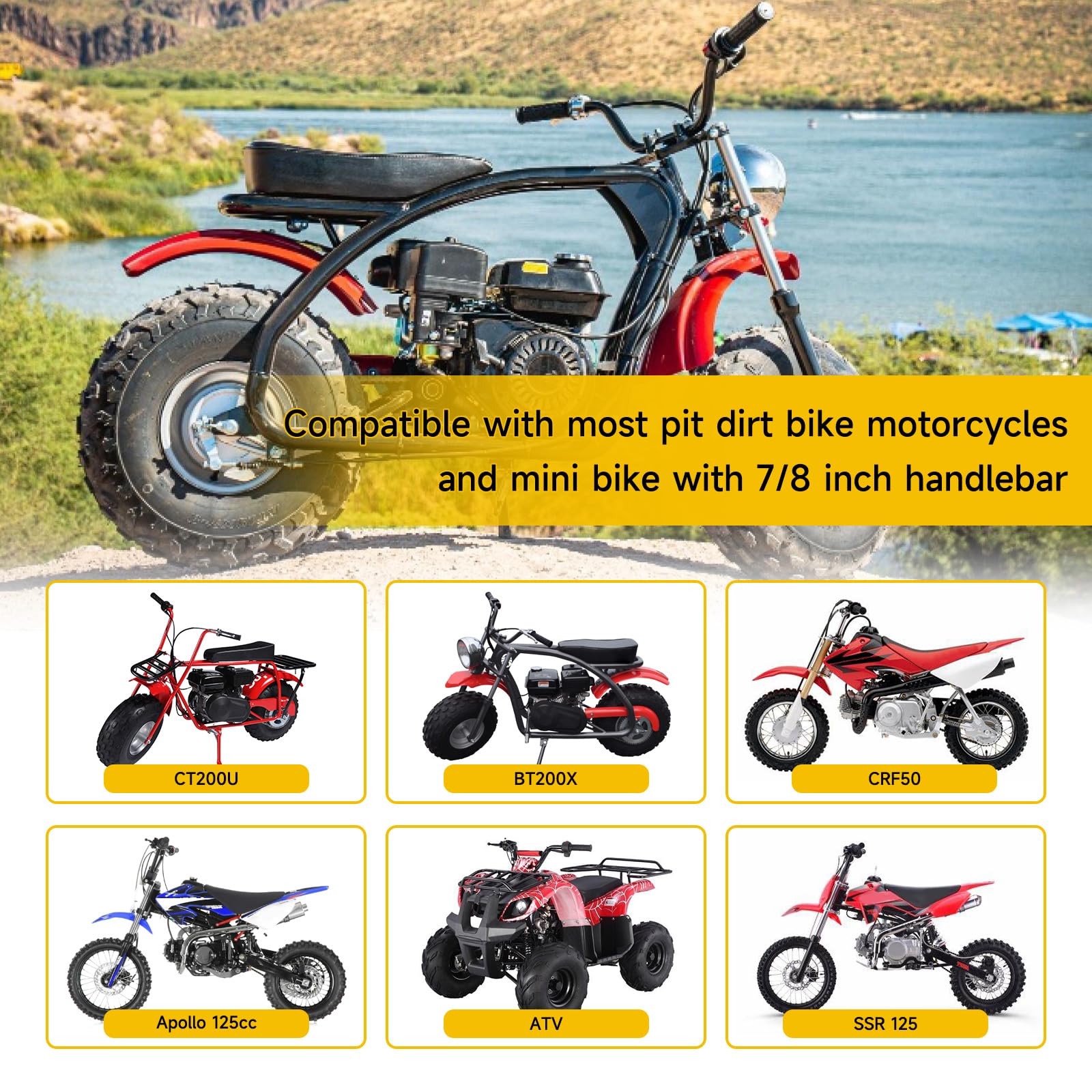 HIAORS textured throttle grip close-up improving hand control and comfort