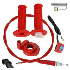 HIAORS front assembly view showing red throttle kit improving aesthetics