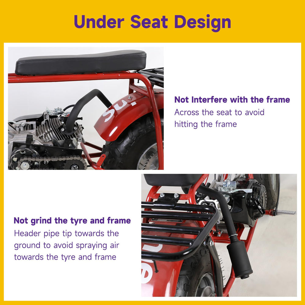 HIAORS heat shield detail protecting seat area from heat