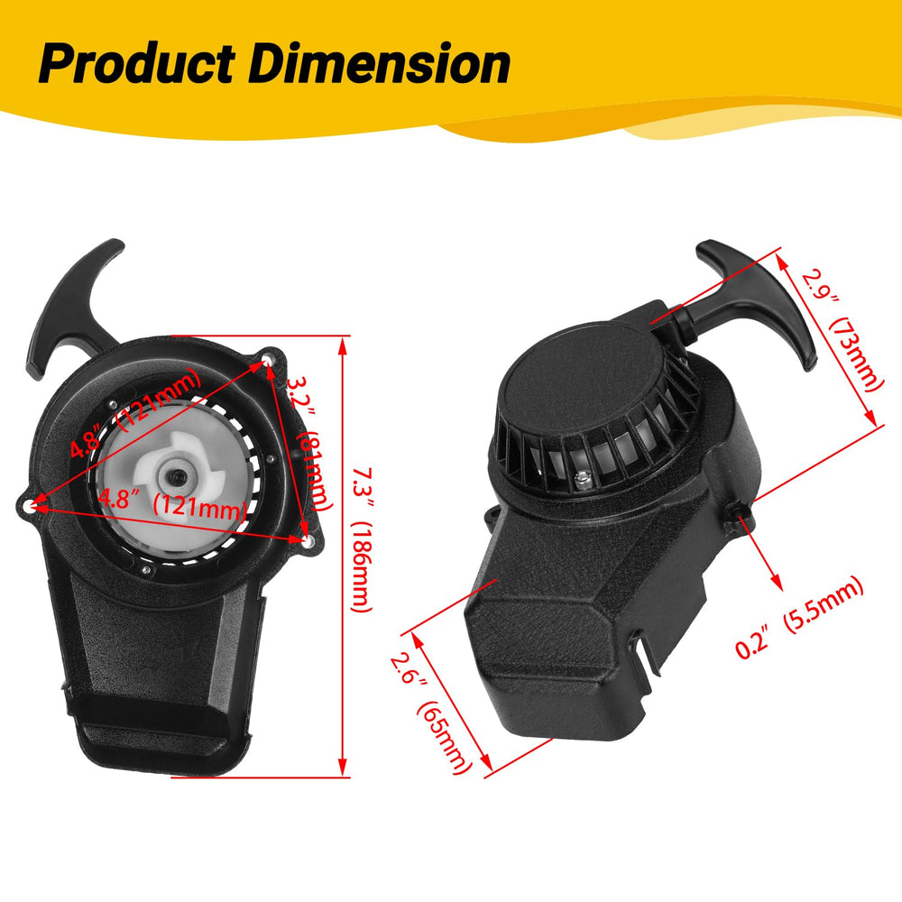 HIAORS starter mounted on flywheel side angle demonstrating correct alignment and fit