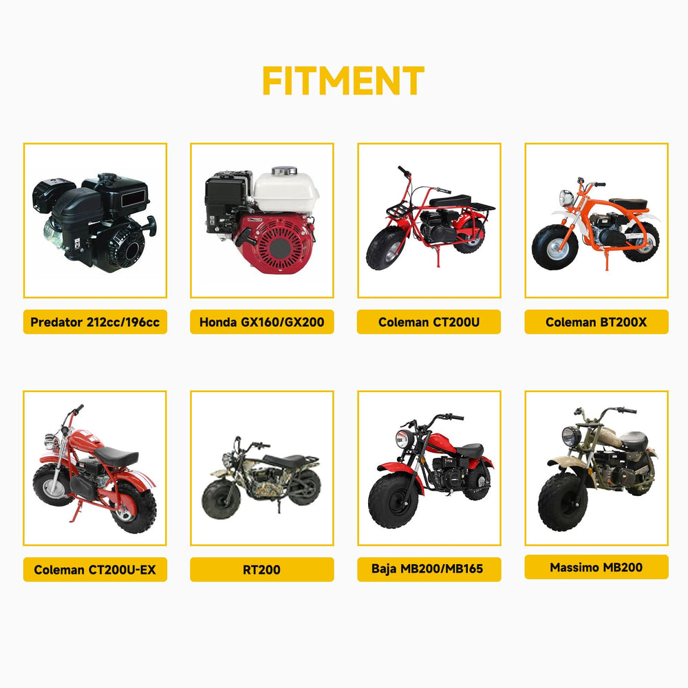 HIAORS PWK24 on a mini bike in outdoor setting showing improved ride control