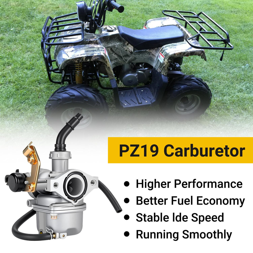 HIAORS PZ19 fuel inlet and throttle detail for straightforward hose hookup