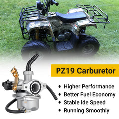 HIAORS PZ19 fuel inlet and throttle detail for straightforward hose hookup