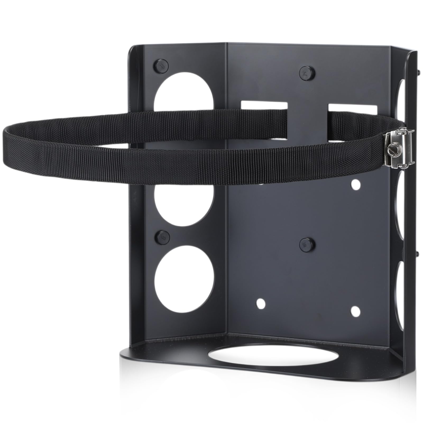 Hicarer front view of bracket showing sturdy steel frame and secure fit benefit