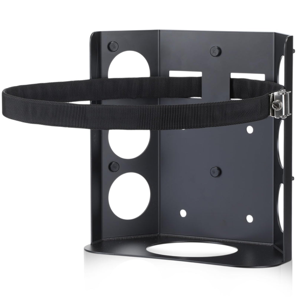Hicarer front view of bracket showing sturdy steel frame and secure fit benefit