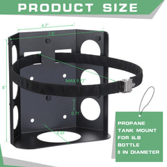 Hicarer close-up of stainless steel strap and quick-release latch for secure transport