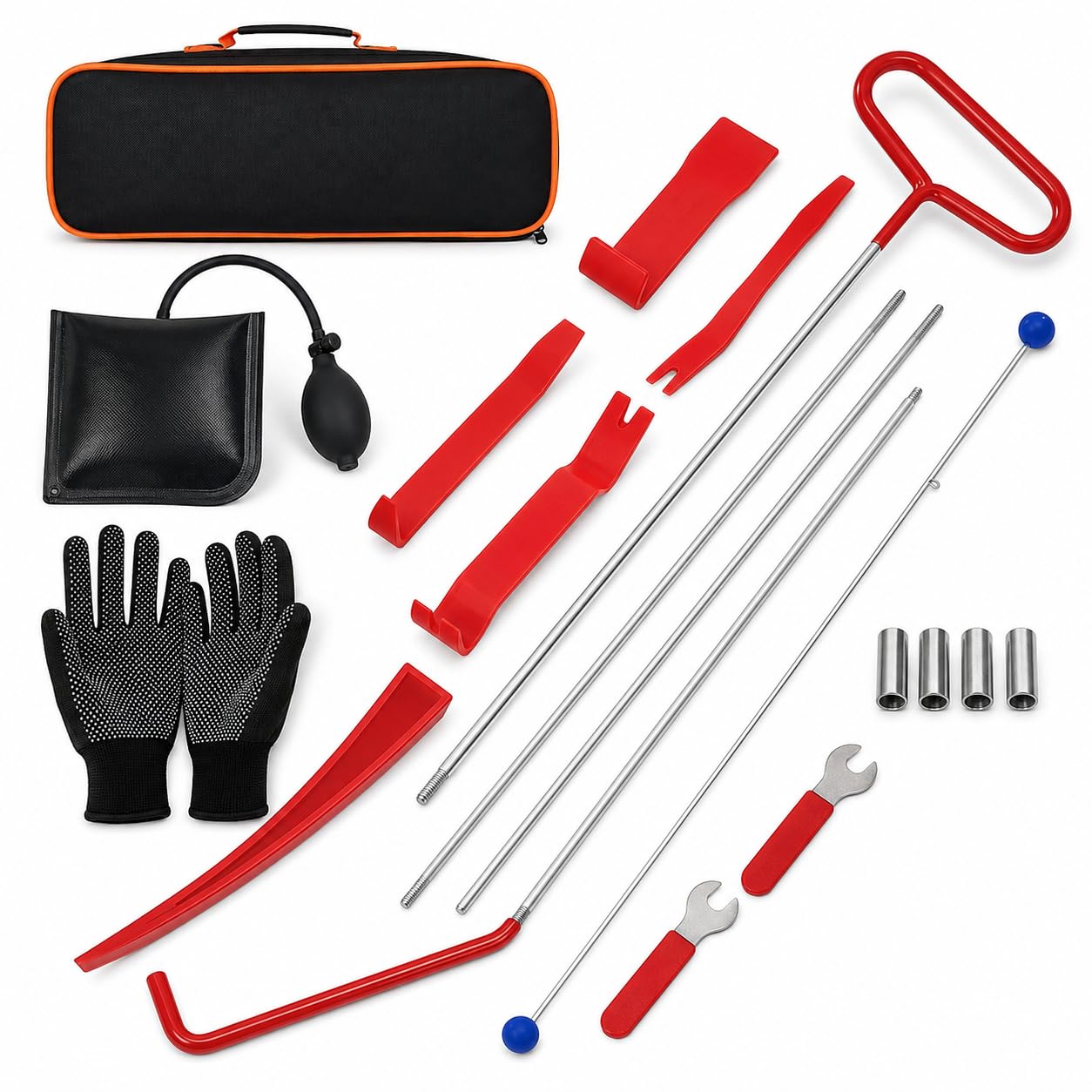 HIGH & SKY front packaging view showing complete 17-piece kit and case benefits