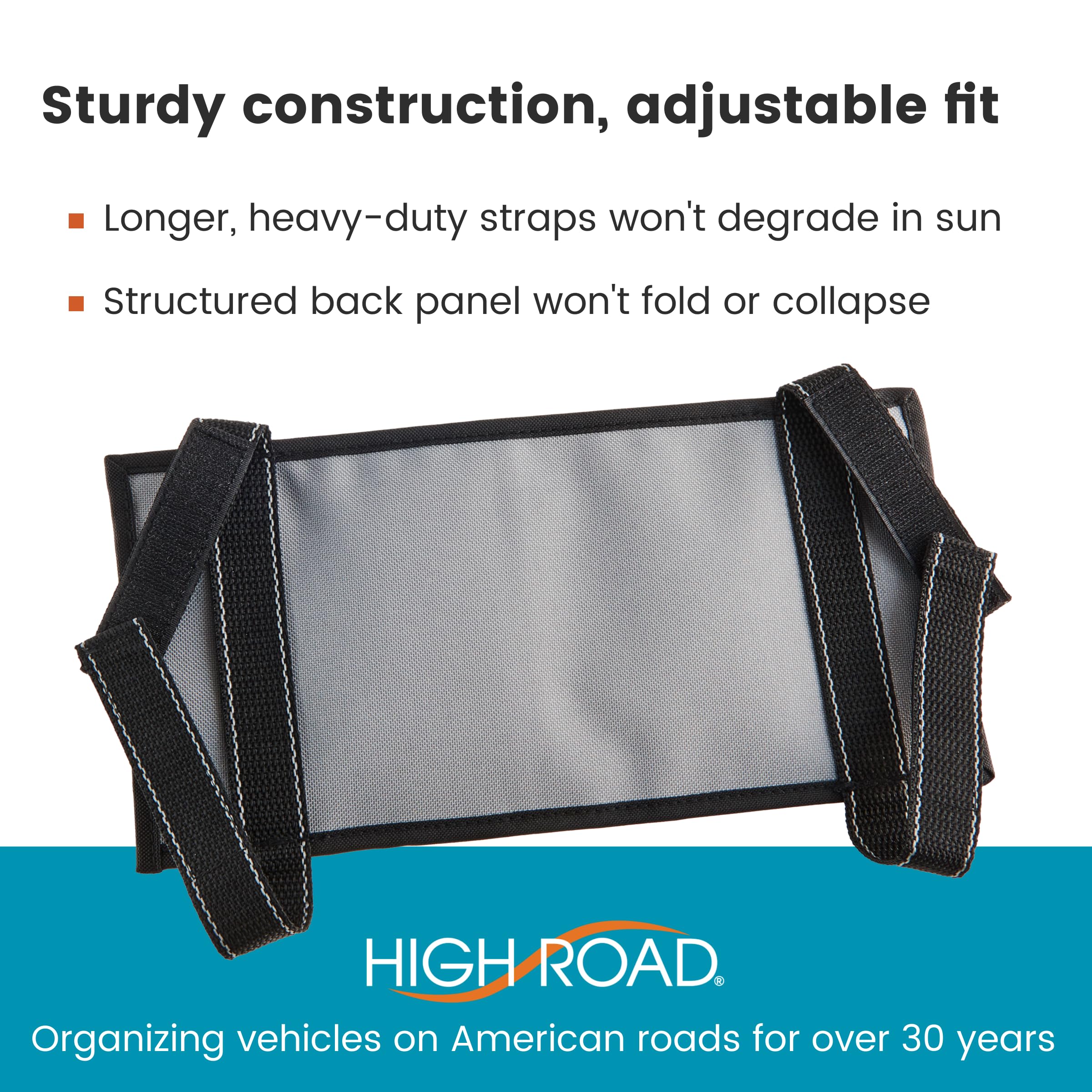 High Road elastic loop holding a pen and tire gauge for fast reach and convenience