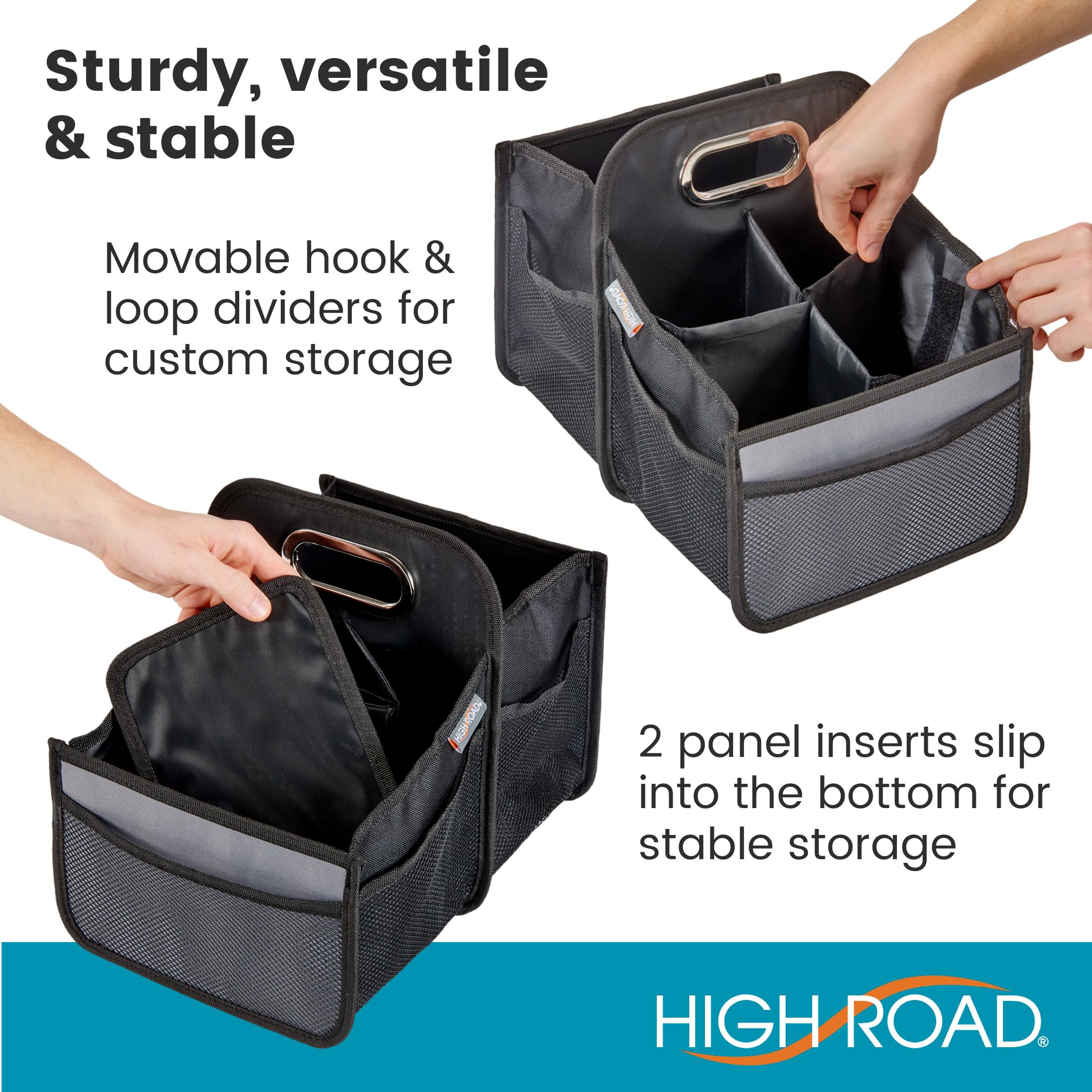 High Road folded flat for compact storage and space-saving convenience