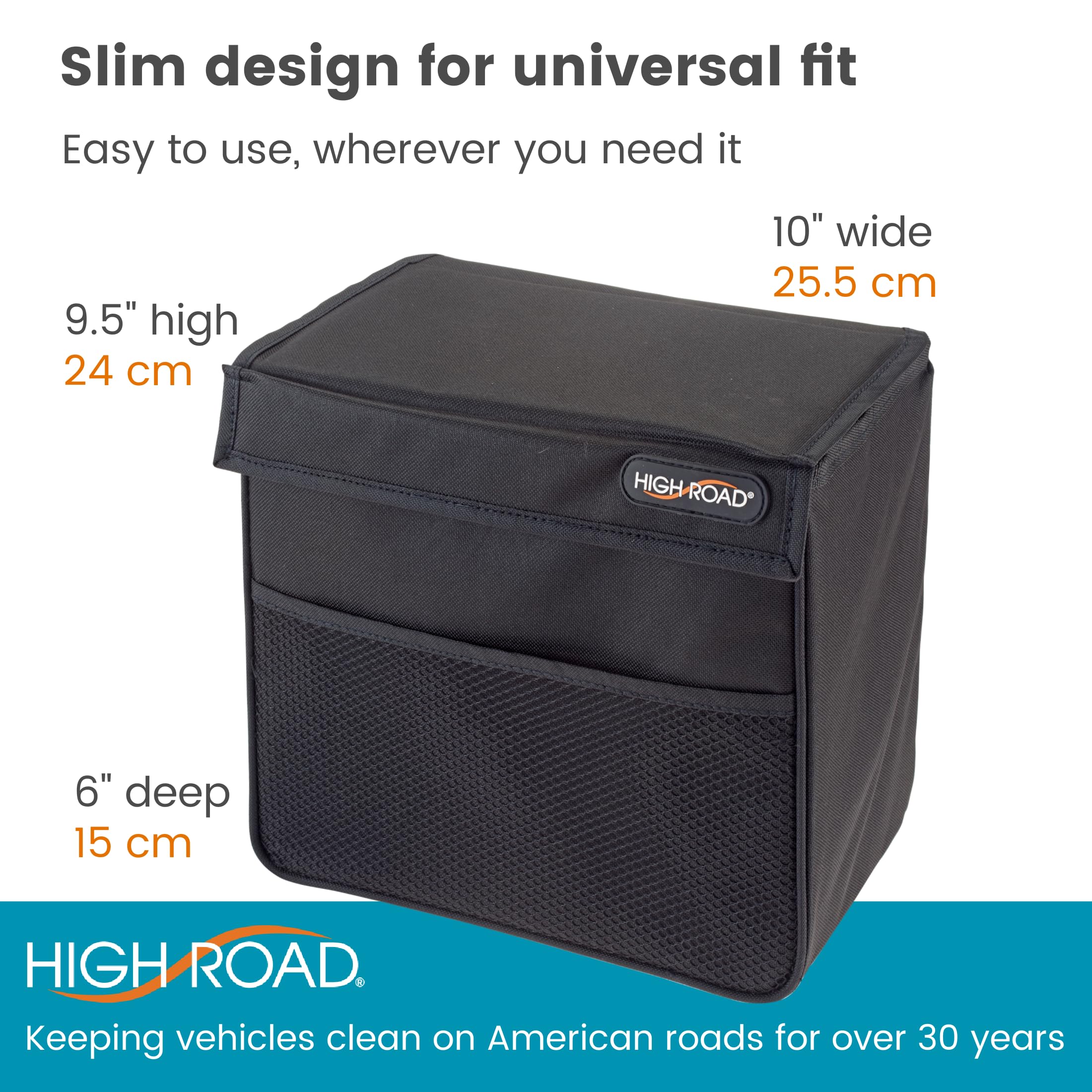 High Road folded flat for compact storage saving trunk or closet space