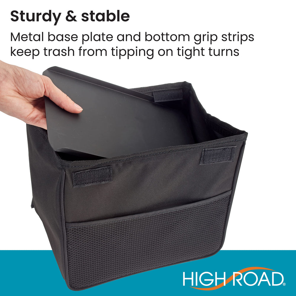 High Road front storage pocket holding tissues and wipes for quick access