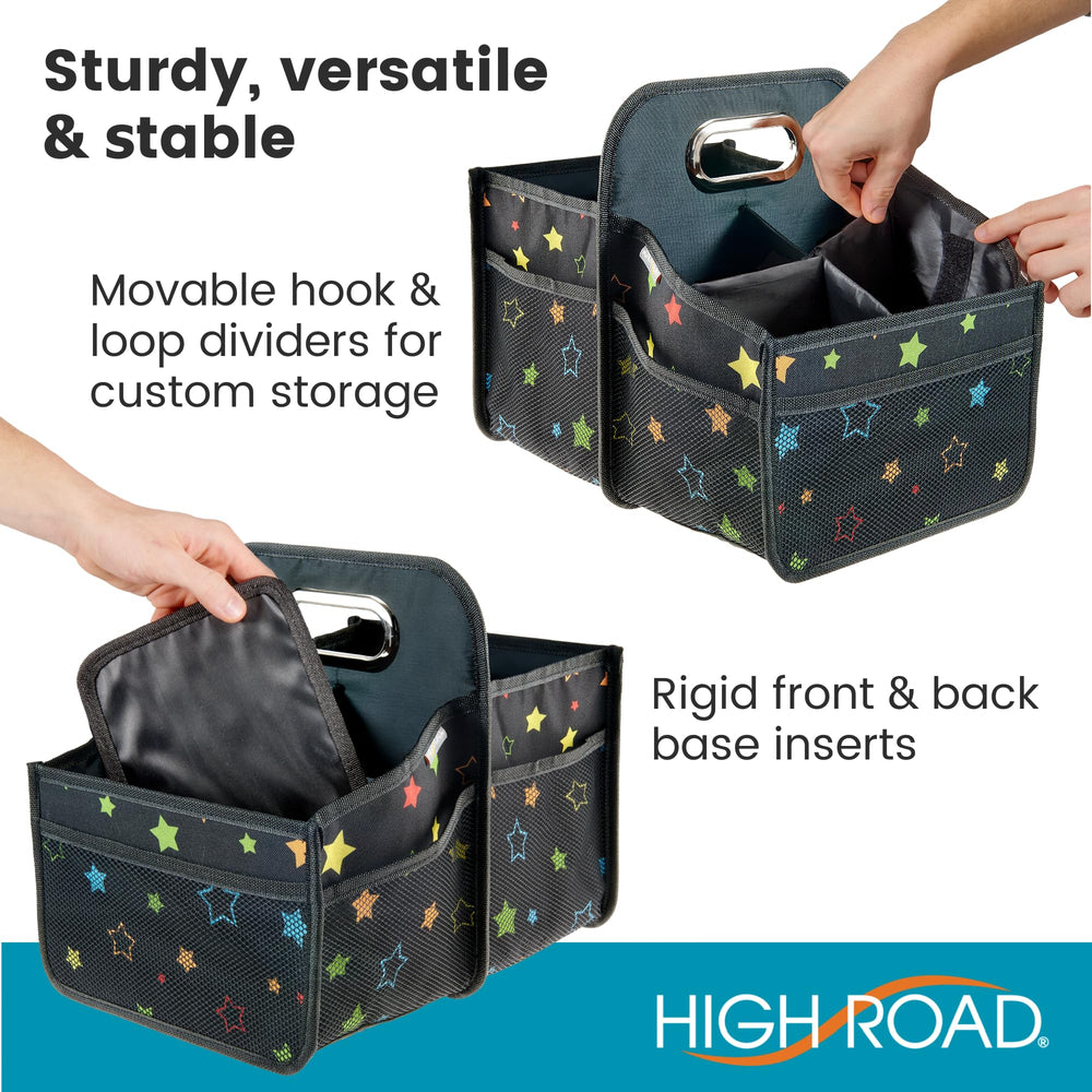 High Road metal handle with bottom insert for easy one-hand carrying