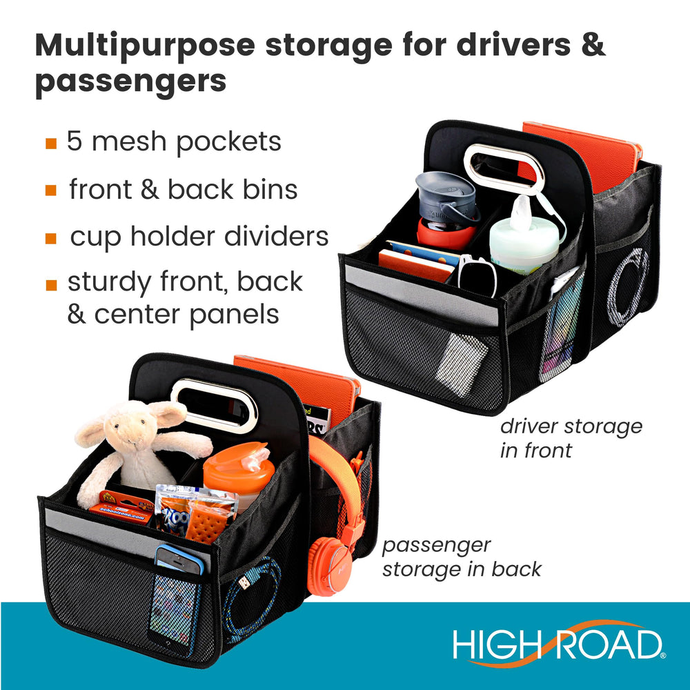 High Road close-up of metal handle for easy one-hand carrying convenience