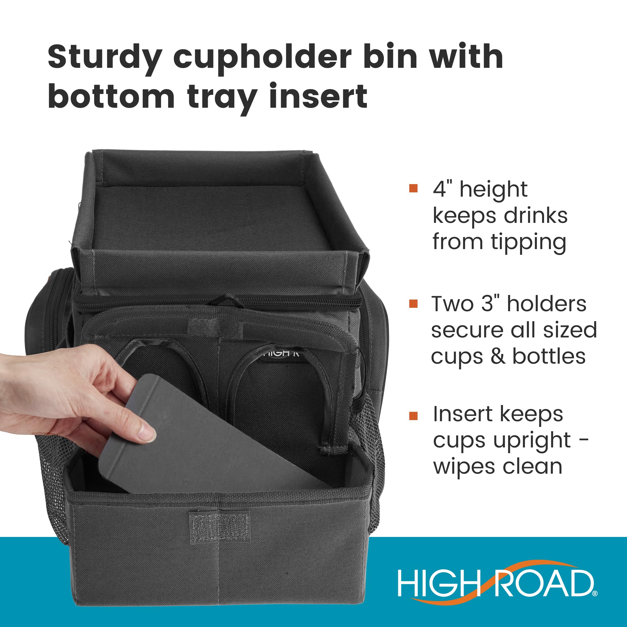 High Road removable shoulder strap being carried showing portability advantage