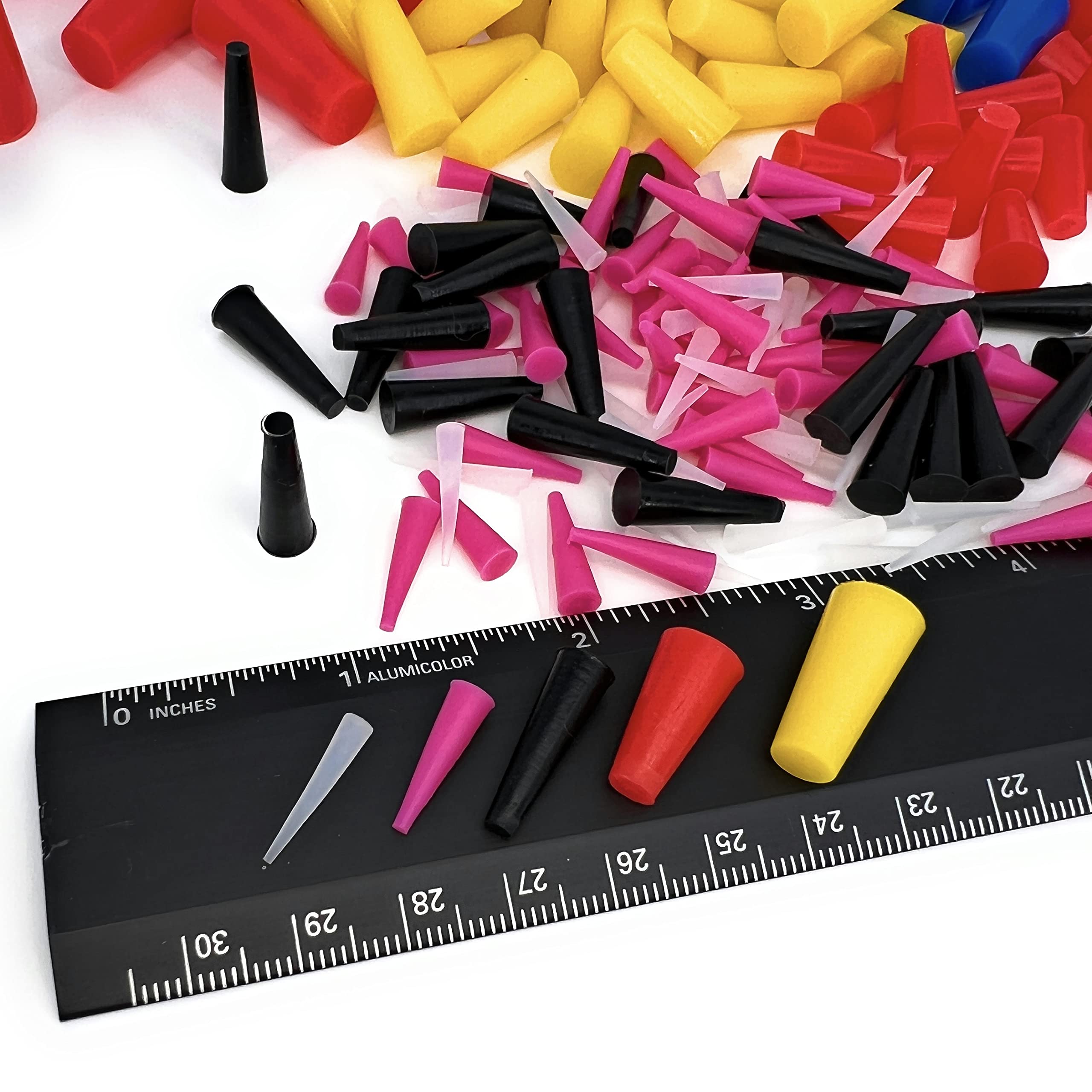High Temp Masking Supply plugs used during powder coating demonstrating clean masking protection