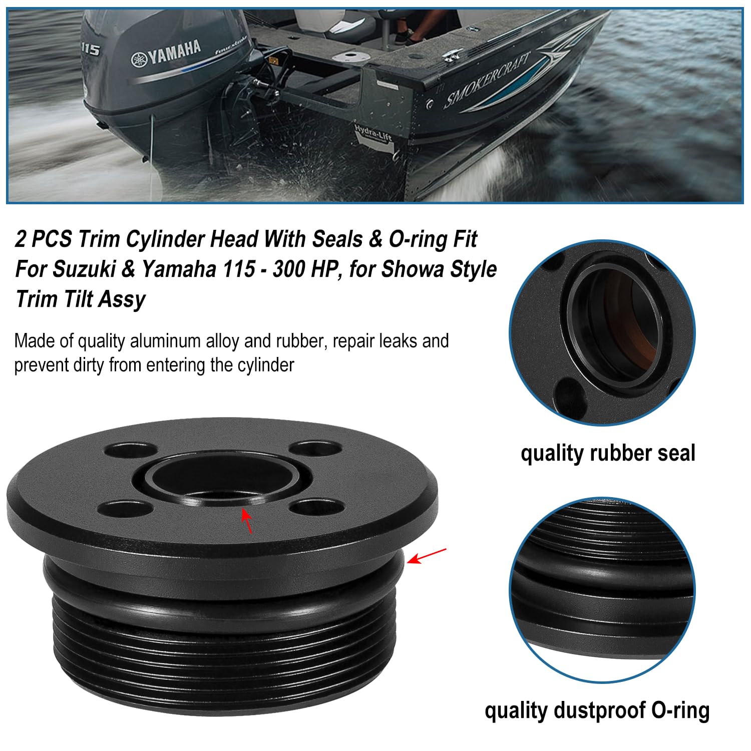 Hihitomorrow assembled cap fitted on trim cylinder showing correct installation benefit