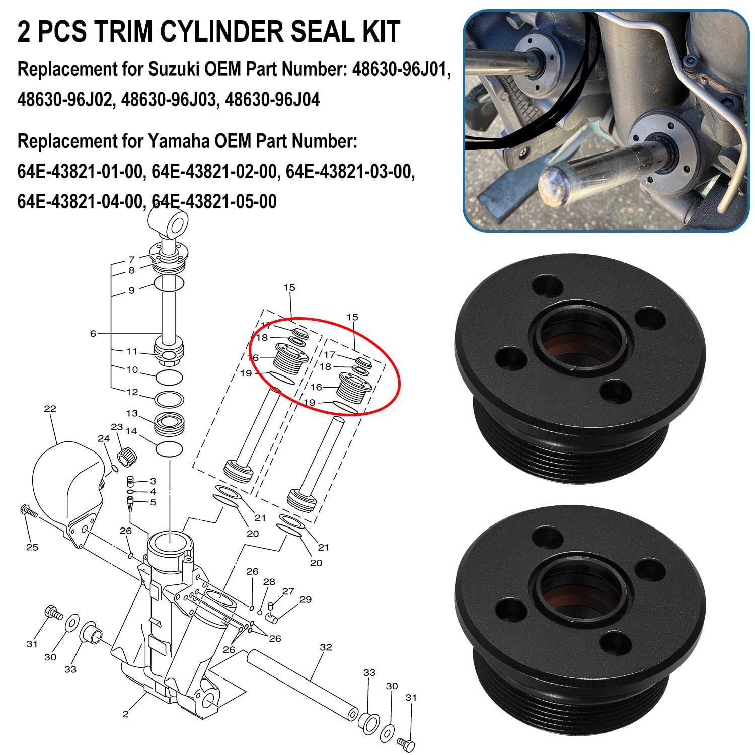 Hihitomorrow O-ring and gasket laid out for clarity and easy replacement benefit