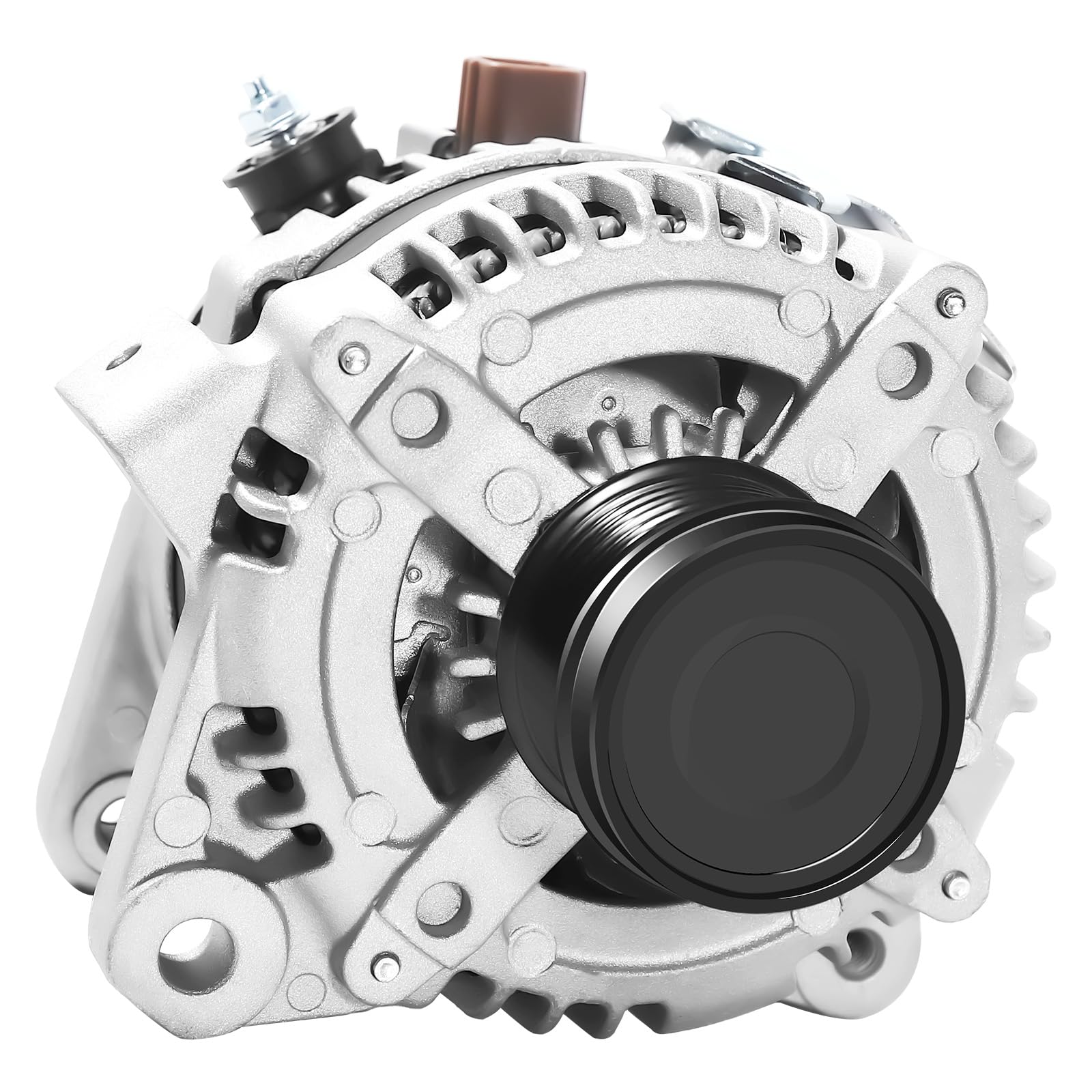 Hikevent alternator front view showing mounting for easy OEM replacement