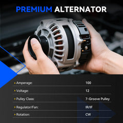 Hikevent alternator side mounting detail highlighting durable cast aluminum