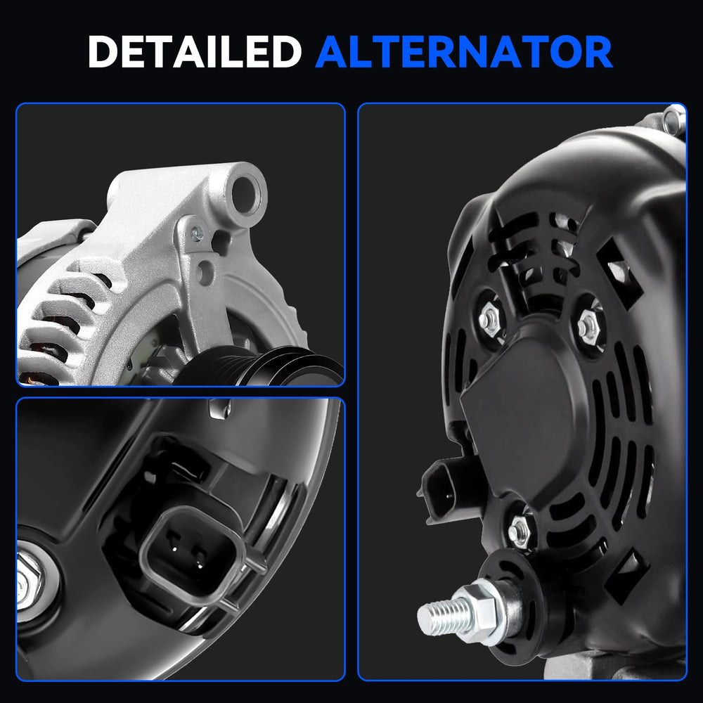 Hikevent alternator size comparison with ruler showing scale for installation planning